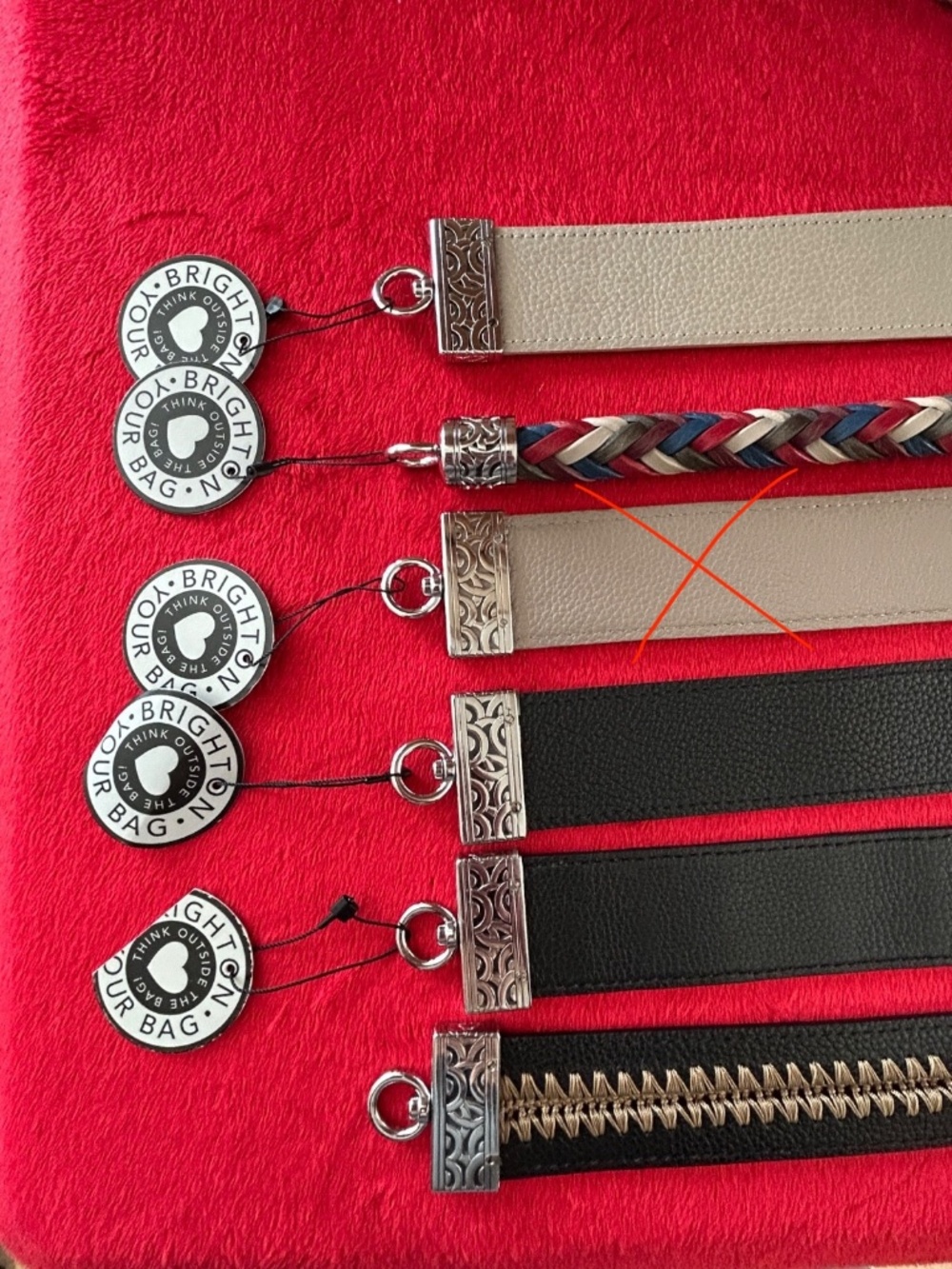 Brighton Your Bag Beck Beechwood Leather Organizer Purse Extra Straps & Tassels - Picture 13 of 15